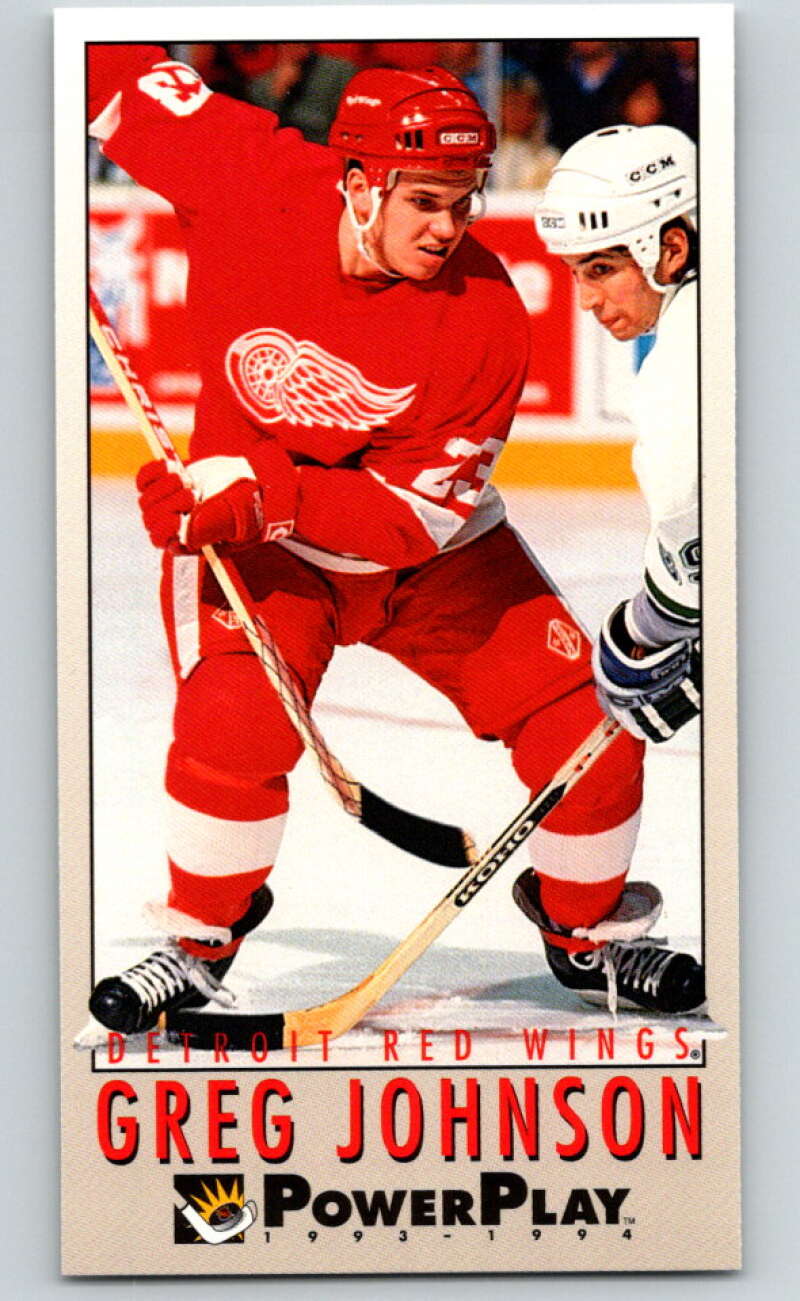 1993-94 PowerPlay #330 Greg Johnson  Detroit Red Wings  V78030 Image 1