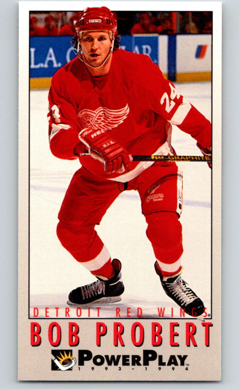 1993-94 PowerPlay #335 Bob Probert  Detroit Red Wings  V78032 Image 1