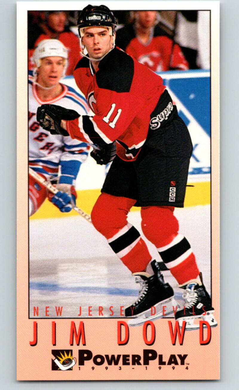 1993-94 PowerPlay #376 Jim Dowd  RC Rookie New Jersey Devils  V78072 Image 1