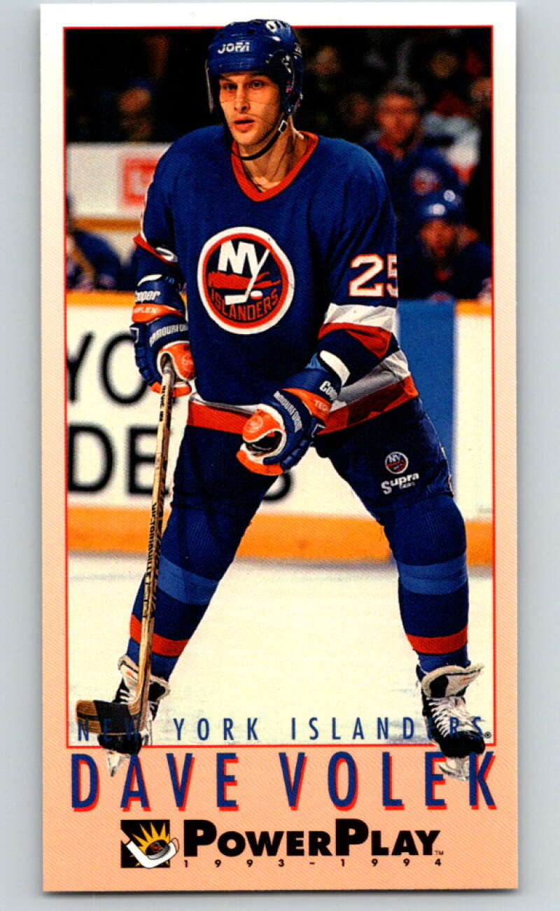 1993-94 PowerPlay #388 Dave Volek  New York Islanders  V78083 Image 1