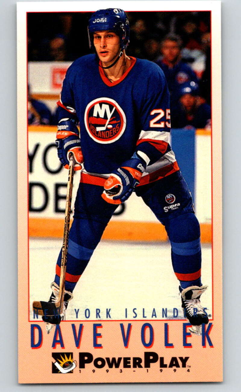 1993-94 PowerPlay #388 Dave Volek  New York Islanders  V78084 Image 1