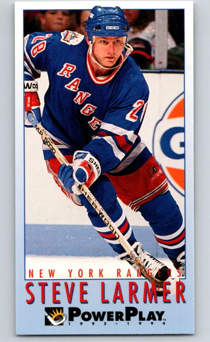1993-94 PowerPlay #392 Steve Larmer  New York Rangers  V78089 Image 1