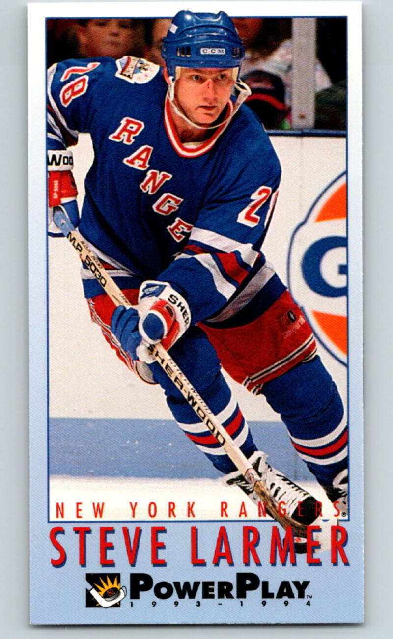1993-94 PowerPlay #392 Steve Larmer  New York Rangers  V78090 Image 1