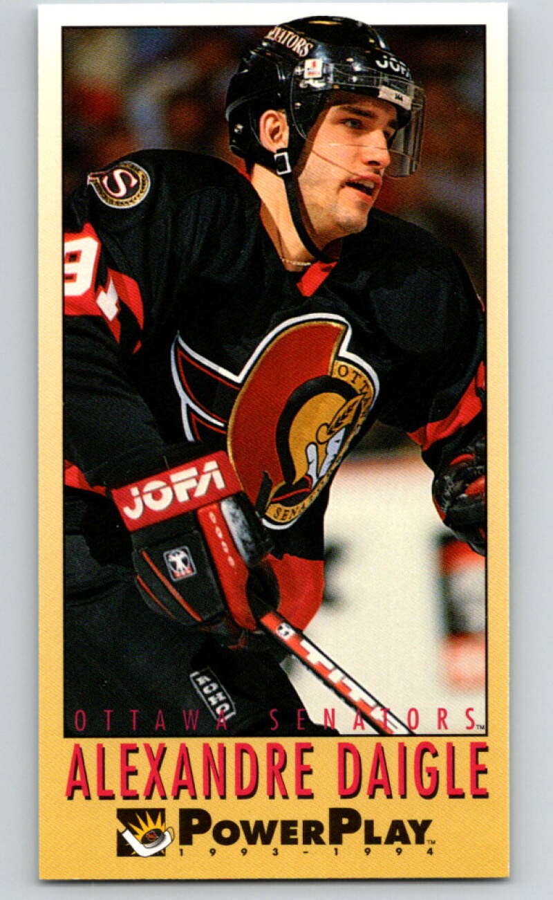 1993-94 PowerPlay #396 Alexandre Daigle  Ottawa Senators  V78093 Image 1