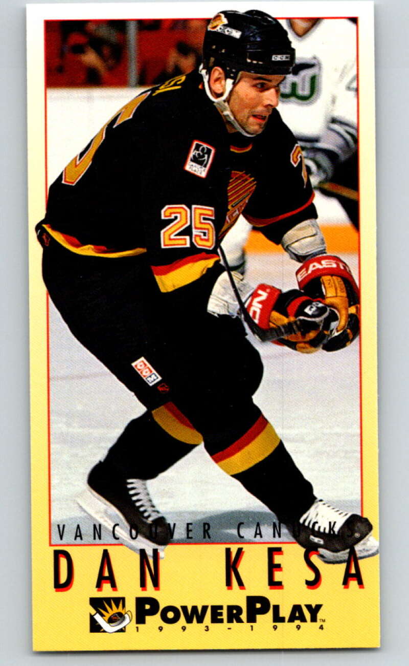 1993-94 PowerPlay #460 Dan Kesa  RC Rookie Vancouver Canucks  V78158 Image 1