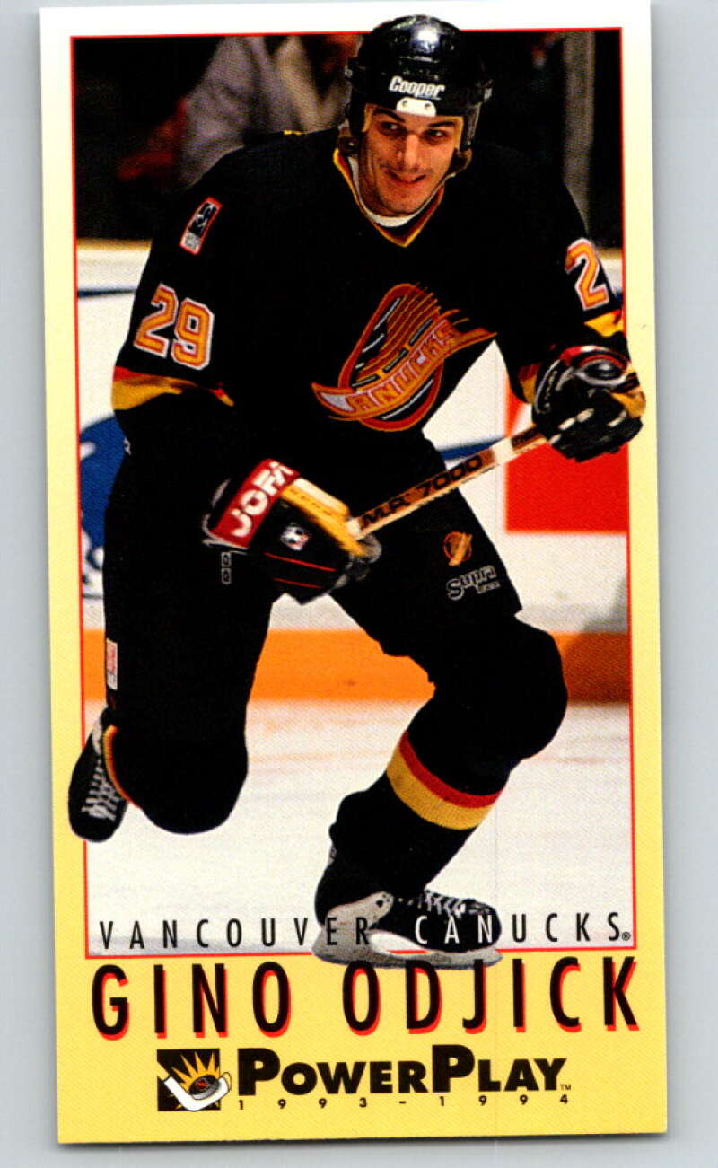 1993-94 PowerPlay #461 Gino Odjick  Vancouver Canucks  V78159 Image 1