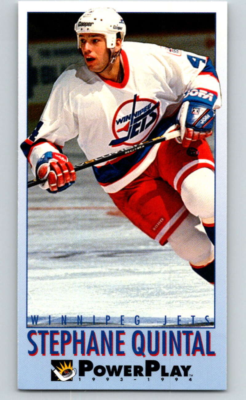 1993-94 PowerPlay #475 Stephane Quintal  Winnipeg Jets  V78173 Image 1