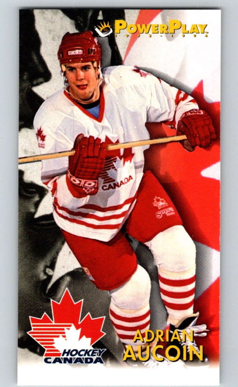 1993-94 PowerPlay #478 Adrian Aucoin  RC Rookie  V78174 Image 1
