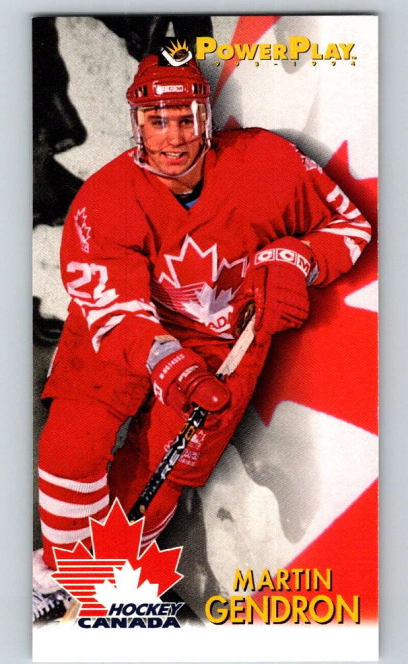 1993-94 PowerPlay #480 Martin Gendron  RC Rookie  V78176 Image 1