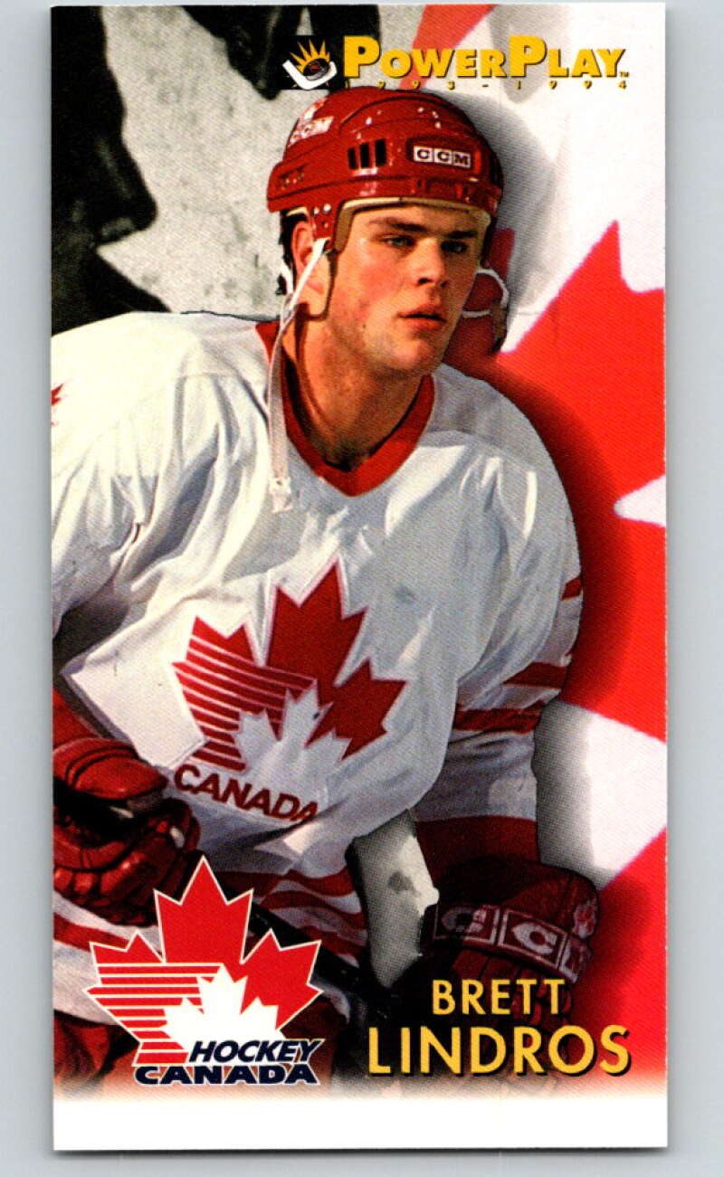 1993-94 PowerPlay #486 Brett Lindros  RC Rookie  V78180 Image 1