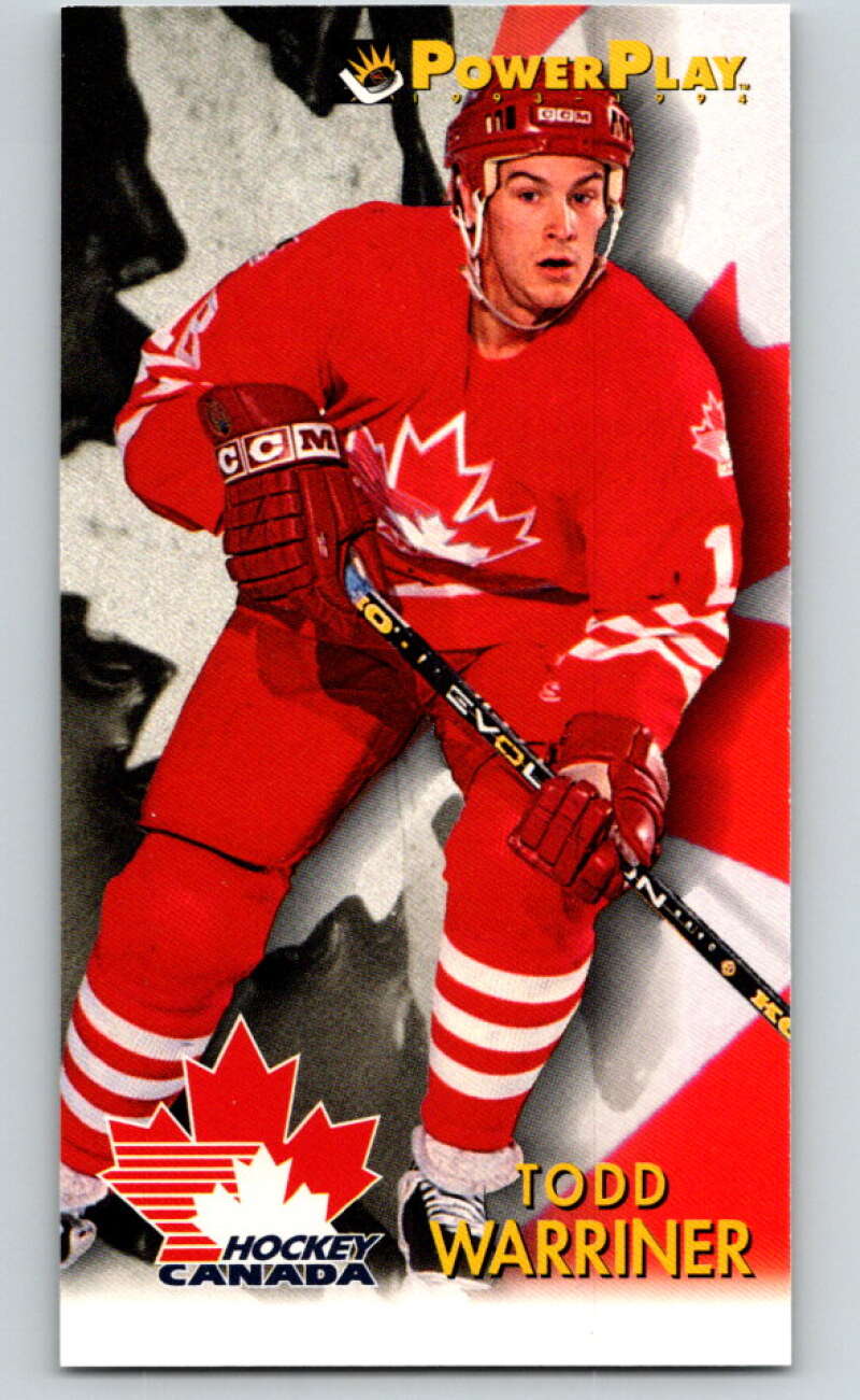 1993-94 PowerPlay #496 Todd Warriner  RC Rookie  V78191 Image 1