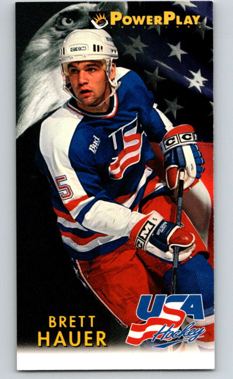 1993-94 PowerPlay #504 Brett Hauer  RC Rookie  V78200 Image 1