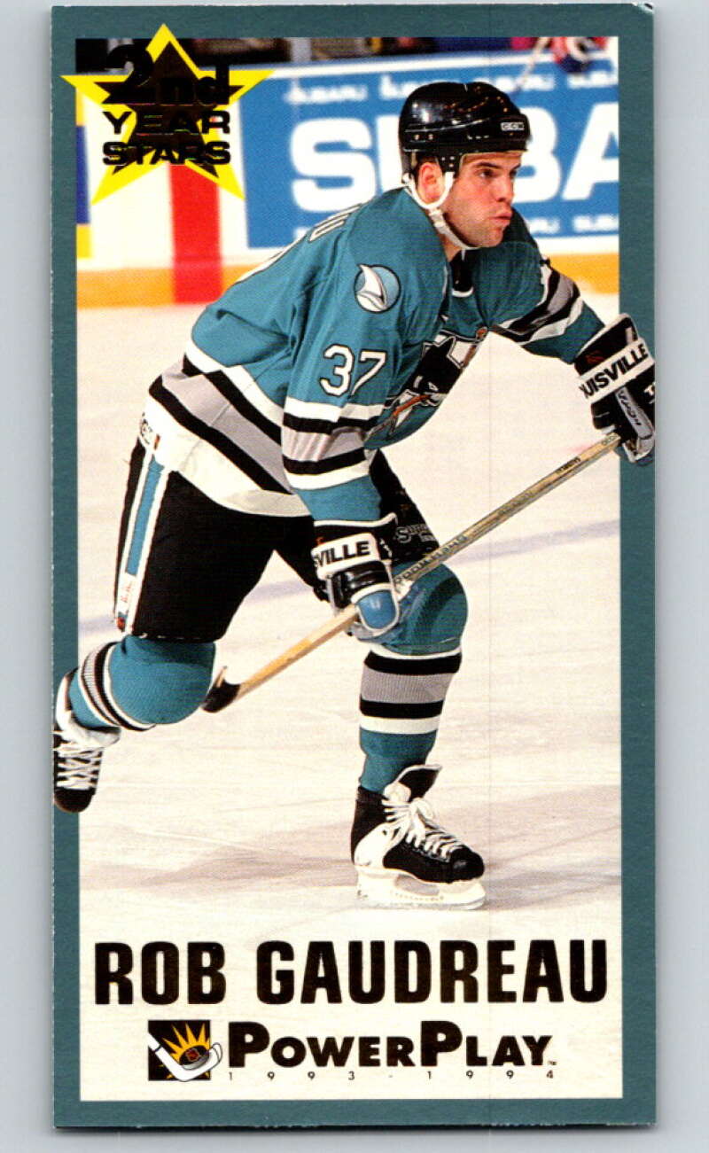 1993-94 PowerPlay 2nd Year Stars #1 Rob Gaudreau   V78215 Image 1