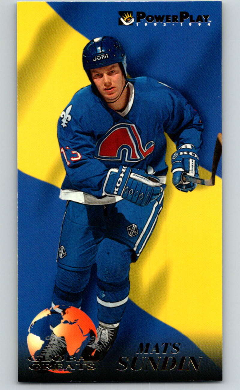 1993-94 PowerPlay Global Greats #8 Mats Sundin  V78307 Image 1