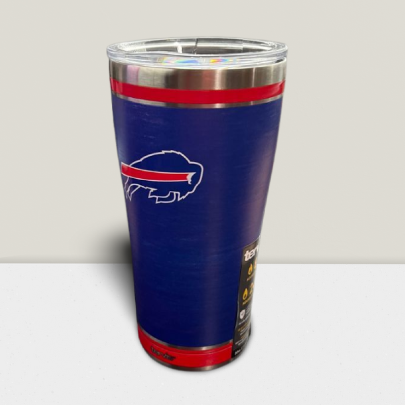 Buffalo Bills Football 20oz Stainless Steel Insulated Tumbler - Keep Liquids Hot/Cold Image 2