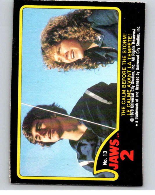 1978 Jaws 2 OPC #13 The Calm Before the Storm!..  V78357 Image 1