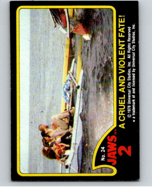 1978 Jaws 2 #24 A Cruel and Violent Fate  V78438 Image 1