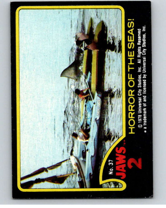 1978 Jaws 2 #37 Horror of the Seas  V78440 Image 1