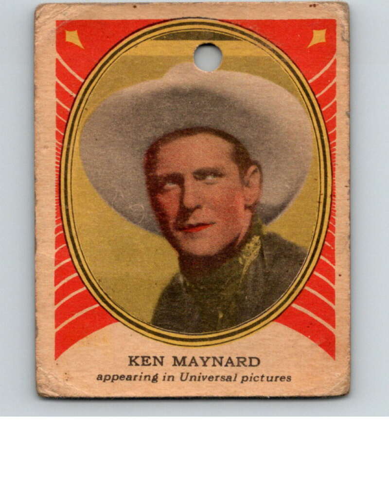 1933 Hollywood Picture Star Gum V289 #3 Ken Maynard  V78475 Image 1