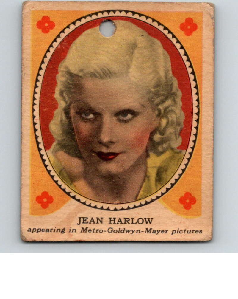 1933 Hollywood Picture Star Gum V289 #8 Jean Harlow   V78478 Image 1