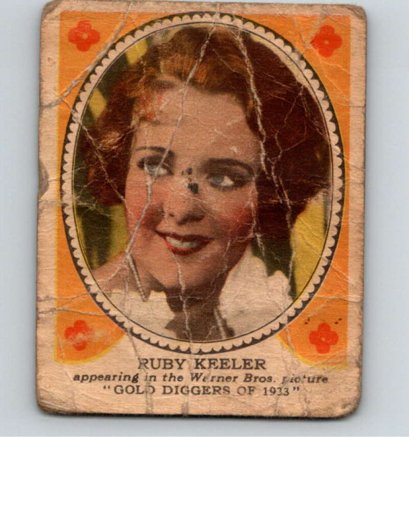 1933 Hollywood Picture Star Gum V289 #10 Ruby Keeler  V78480 Image 1