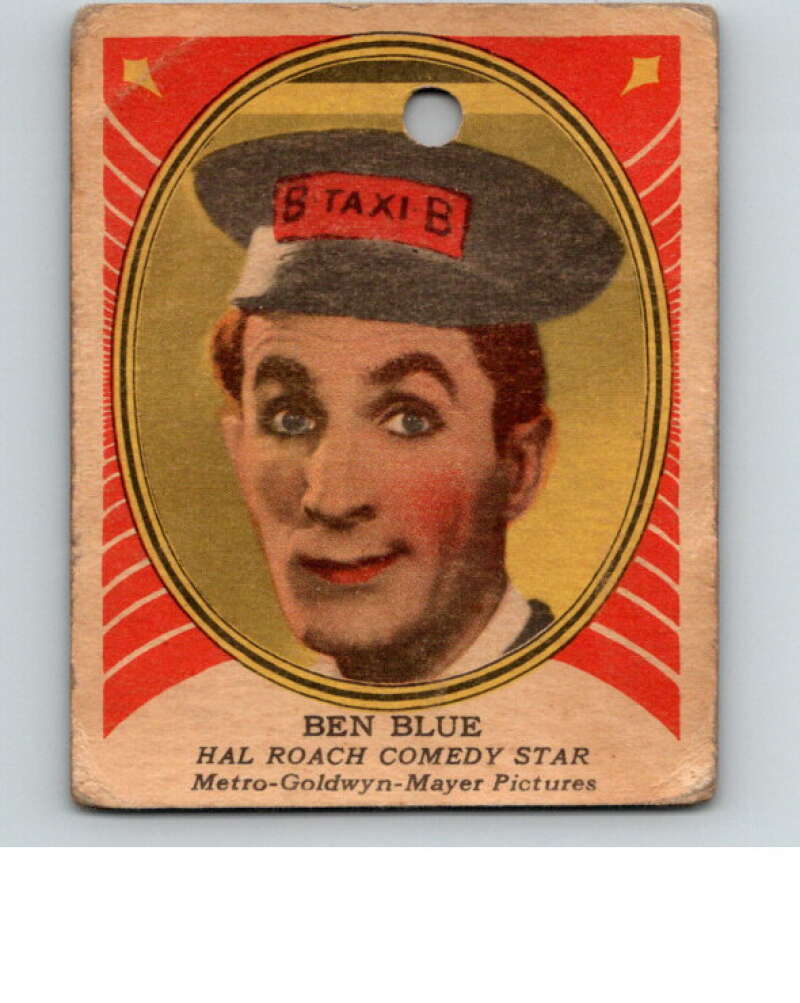 1933 Hollywood Picture Star Gum V289 #11 Ben Blue  V78481 Image 1