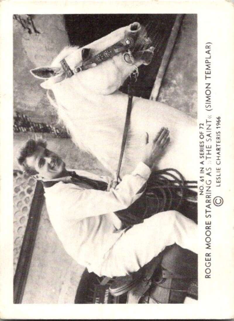 1966 The Saint Somportex #61 Roger Moore As Saint  V78740 Image 1