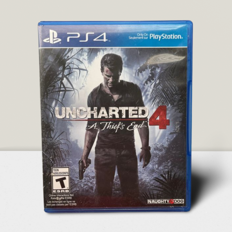 PS4 Uncharted 4 A Thief's End Video Game - Tested No Issues Image 1