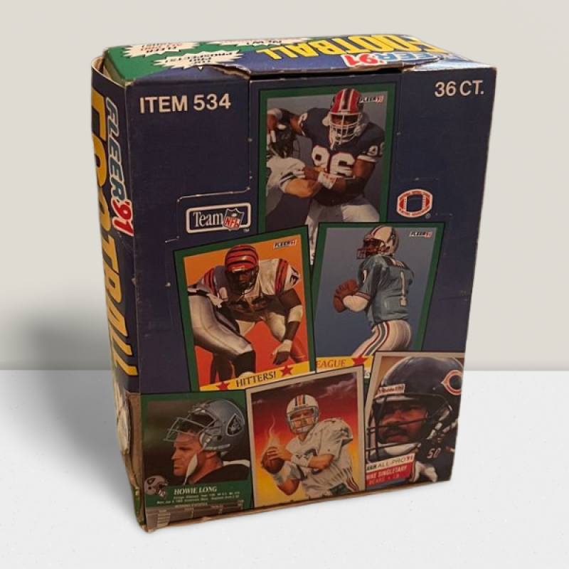 1991 Fleer Football Sealed Hobby Box - 36 Packs Per Box Image 1