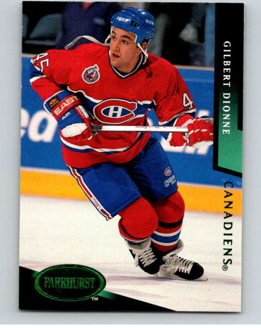 1993-94 Parkhurst Emerald Ice #101 Gilbert Dionne  Montreal Canadiens  V78761 Image 1