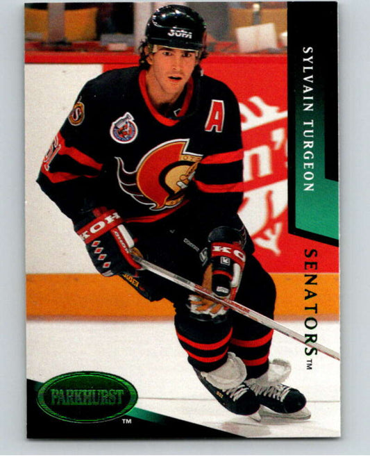 1993-94 Parkhurst Emerald Ice #136 Sylvain Turgeon  Ottawa Senators  V78769 Image 1