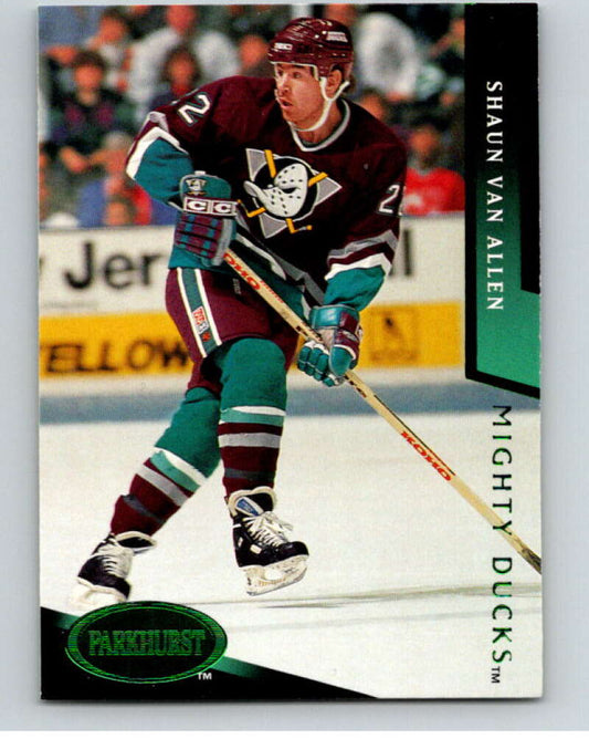 1993-94 Parkhurst Emerald Ice #278 Shaun Van Allen  Anaheim Ducks  V78778 Image 1