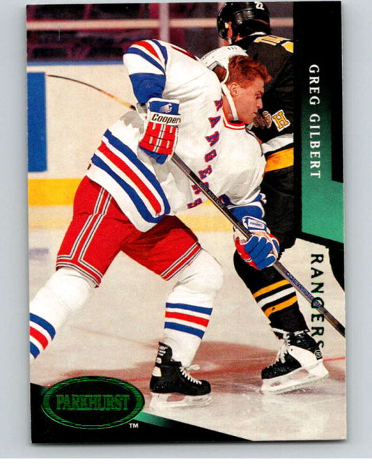 1993-94 Parkhurst Emerald Ice #404A Greg Gilbert  New York Rangers  V78795 Image 1
