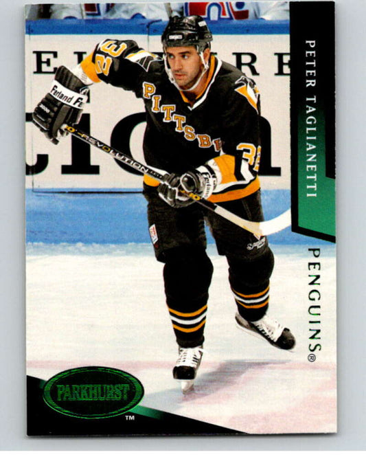 1993-94 Parkhurst Emerald Ice #430 Peter Taglianetti  Pittsburgh Penguins  V78802 Image 1