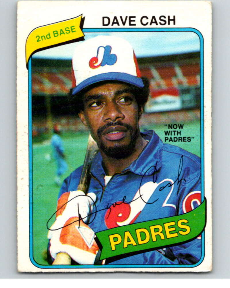 1980 O-Pee-Chee #3 Dave Cash  San Diego Padres/Expos  V78811 Image 1