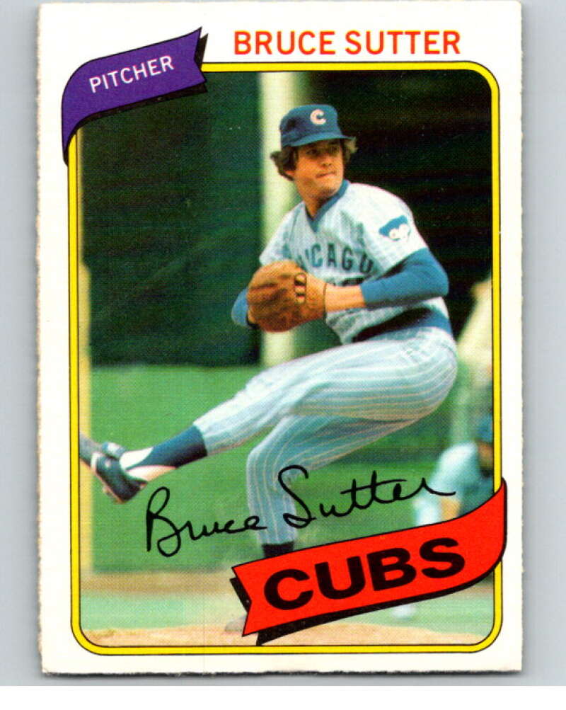 1980 O-Pee-Chee #4 Bruce Sutter  Chicago Cubs  V78812 Image 1