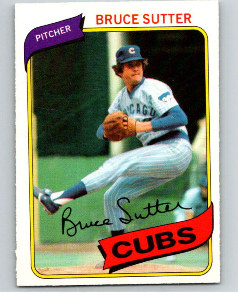 1980 O-Pee-Chee #4 Bruce Sutter  Chicago Cubs  V78813 Image 1