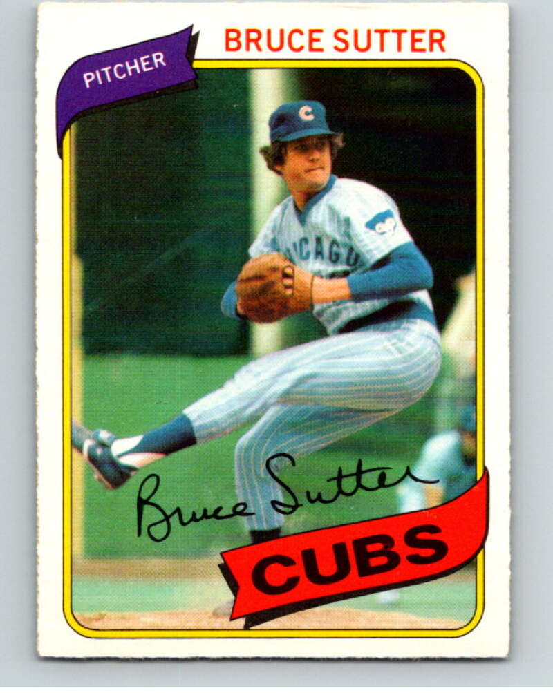 1980 O-Pee-Chee #4 Bruce Sutter  Chicago Cubs  V78814 Image 1