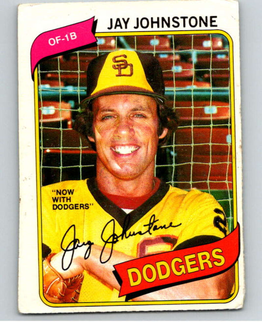 1980 O-Pee-Chee #15 Jay Johnstone Dodgers/Padres  V78838 Image 1