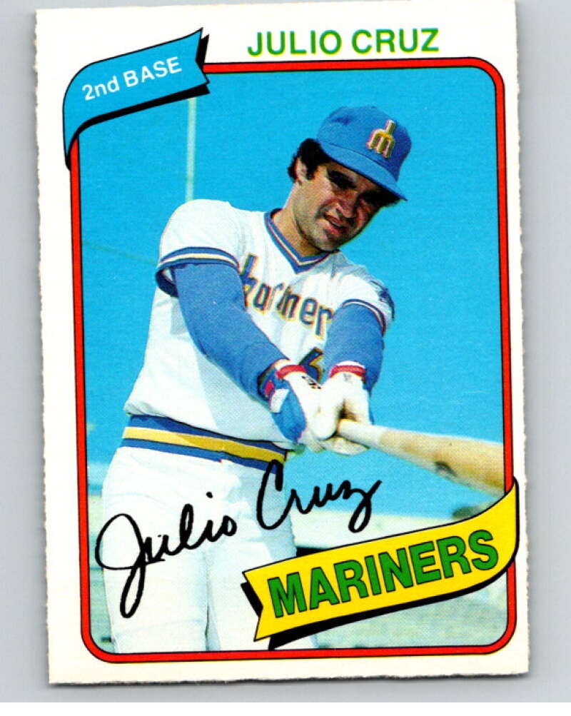 1980 O-Pee-Chee #16 Julio Cruz  Seattle Mariners  V78847 Image 1