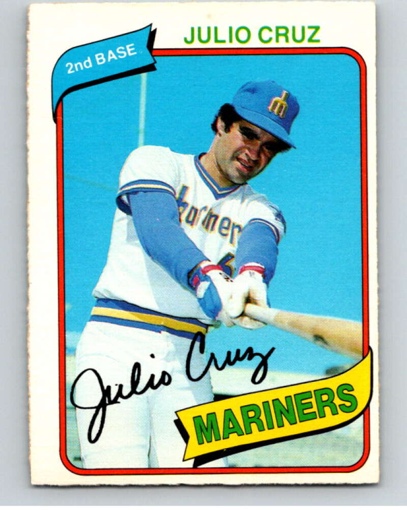 1980 O-Pee-Chee #16 Julio Cruz  Seattle Mariners  V78849 Image 1