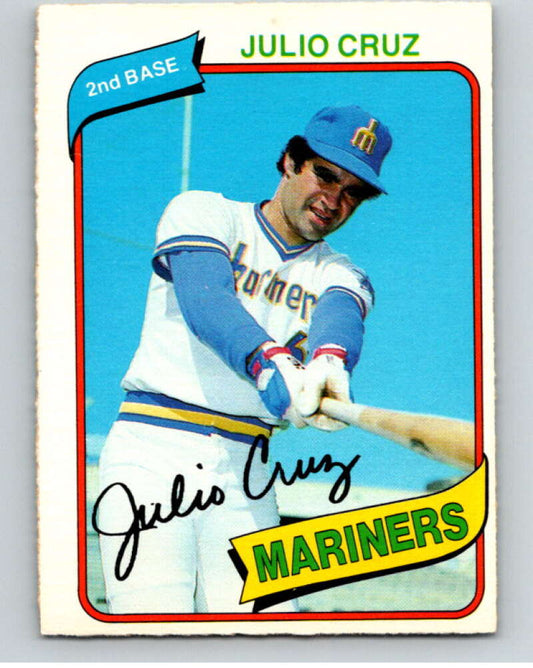 1980 O-Pee-Chee #16 Julio Cruz  Seattle Mariners  V78849 Image 1