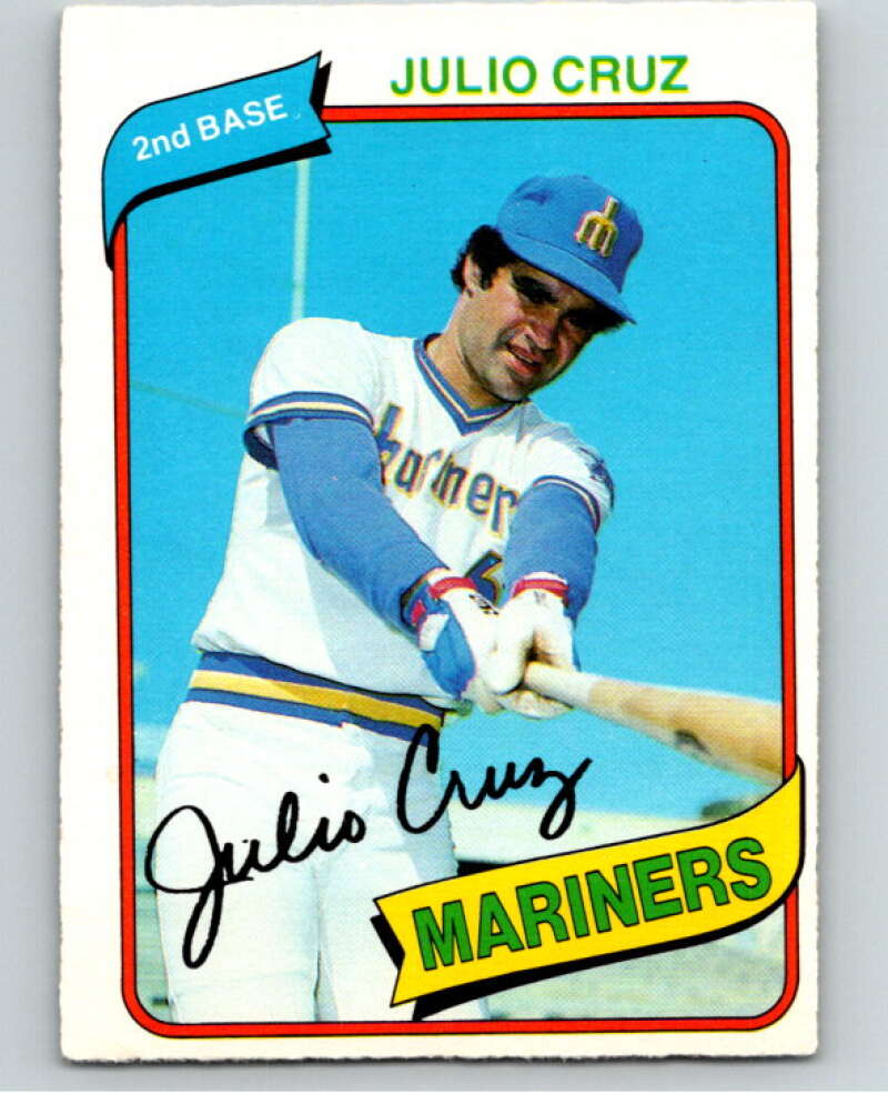 1980 O-Pee-Chee #16 Julio Cruz  Seattle Mariners  V78852 Image 1