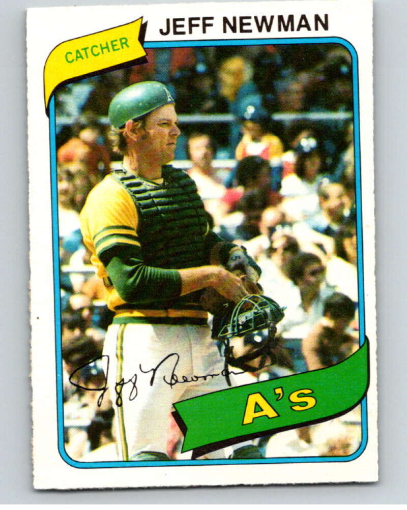 1980 O-Pee-Chee #18 Jeff Newman  Oakland Athletics  V78859 Image 1