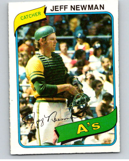 1980 O-Pee-Chee #18 Jeff Newman  Oakland Athletics  V78859 Image 1