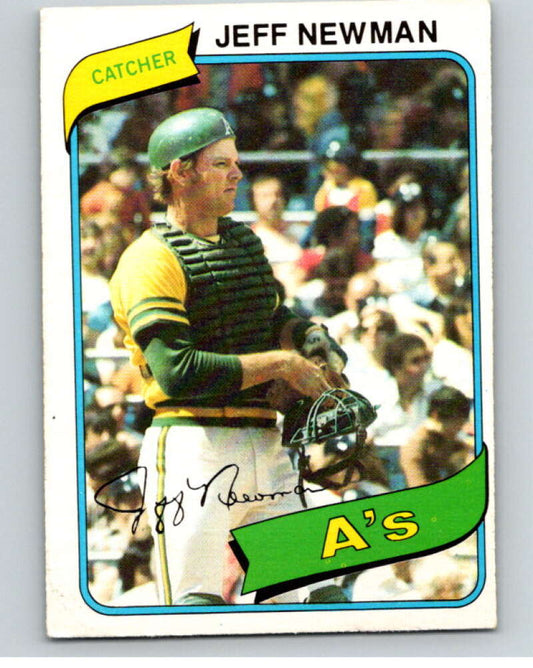 1980 O-Pee-Chee #18 Jeff Newman  Oakland Athletics  V78861 Image 1