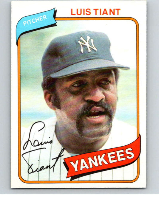 1980 O-Pee-Chee #19 Luis Tiant  New York Yankees  V78864 Image 1
