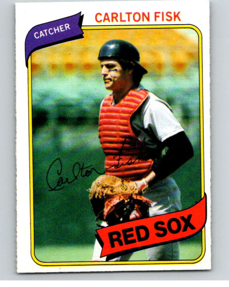 1980 O-Pee-Chee #20 Carlton Fisk  Boston Red Sox  V78868 Image 1