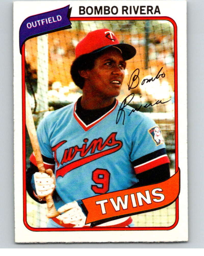 1980 O-Pee-Chee #22 Bombo Rivera  Minnesota Twins  V78876 Image 1