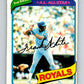 1980 O-Pee-Chee #24 Frank White  Kansas City Royals  V78881 Image 1